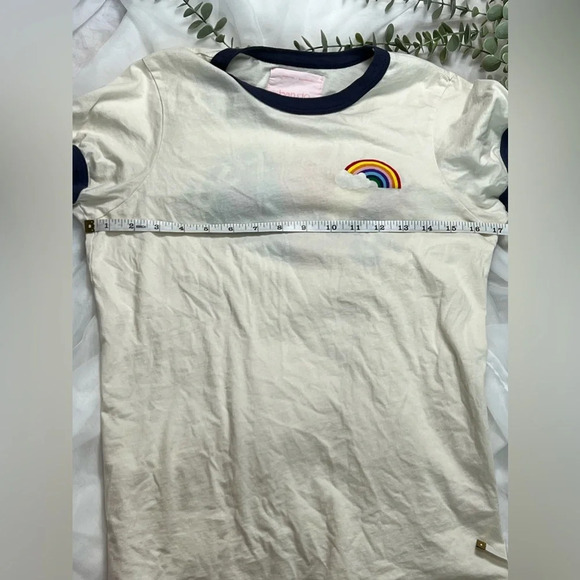 Ban.do Womens Ringer Endless Summer Rainbow T-Shirt 100% Cotton Size Small - Picture 10 of 11